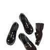 Black Thick Heel Platform College Uniform Small Leather Shoes Women's Autumn New Height Increase Mary Jane Shoes Short Single Shoes