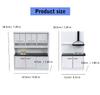 1/12 Scale Dollhouses Miniature Kitchen Furniture Pretend Play for Kids Doll House Furniture Model for Dollhouses