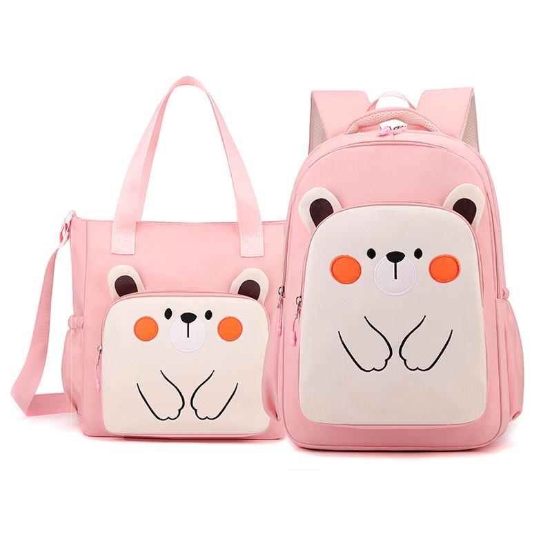 School BagsChildren's Bag Leisure Large Capacity Primary School Bag Girls 1-3-6 Grade Back Dual-purpose Bag Shoulder Tutoring Bag