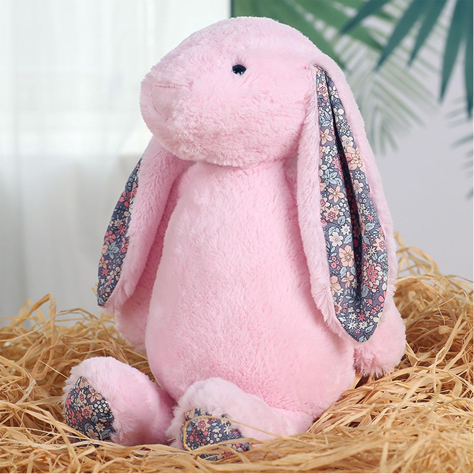 

Long Ear Bunny Cartoon Toy Dolls For Kids Children Birthday Gift One Size