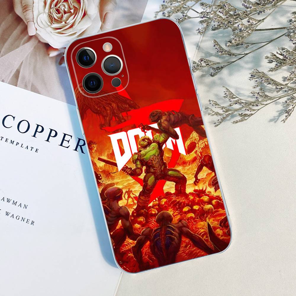 Klasyczna gra D-DOOM-E-EternalS Etui na telefon Dla IPhone 17 16 15 14 13 12 11 Pro Max Plus Miękkie etui Personalizowane DIY