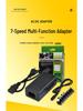 Adjustable Voltage Power Supply: 12V-24V, 96W Multifunctional Laptop Adapter with Seven-Stage Adjustment
