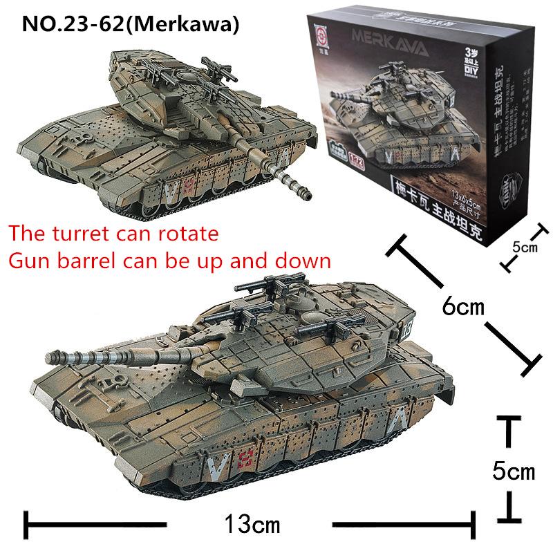 Creative Military Series Multi-Purpose Main Battle Tank Building Blocks M1A2 The Tiger Hell Buggy Model Toys For Boys Xmas Gifts