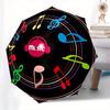 Music Notes, Audio Symbols-themed, Eight-ribbed, Self-folding umbrella Is Suitable for Everyday Outdoor Use and Is An Ideal Gift for Friends