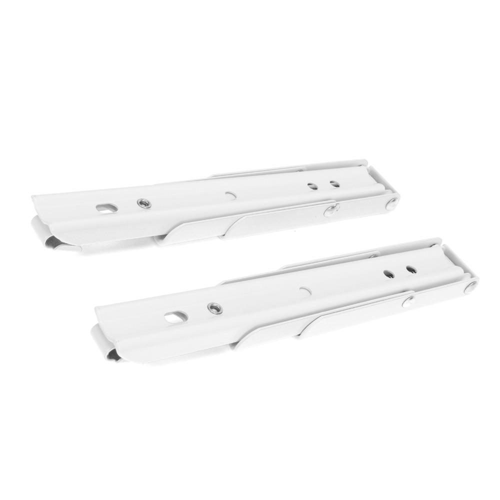 2pcs White Shelf Bracket Cold Rolled Steel Folding Hinge Durable Desk Hinge  Home