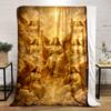 Heavenly Angels in Golden Light BlanketFlannel blanket for bedroom, living room, sofa, and nap