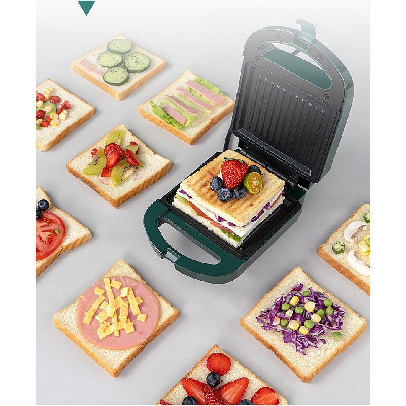 Tostapane per Sandwich Uso Domestico Pressa per Toast Con Piastre Antiaderenti Per Amanti della Colazione