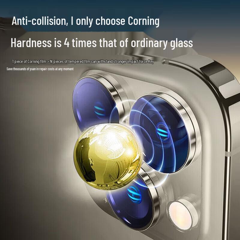 Smorss AR Tempered Glass Camera Lens Protector for iPhone 16/16 Plus