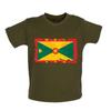 Grenada Grunge Style Flag - Baby Kids Boys Girls Unisex T-Shirt / Babygrow - Grenadan Flags Country