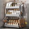 3-Tier Stainless Steel Kitchen Spice and Utensil Rack