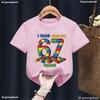 Kids 67 Themed Colorful Print TShirt Soft Cotton Fabric Breathable and Comfortable Ideal for Toddlers and Childrendf0231