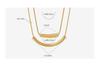 Korean Trendy Irregular Curve Gold-Plated Titanium Steel Minimalist Chain Necklace