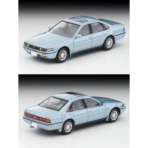 TOMYTEC Tomica Limited Vintage Neo 1/64 Scale LV-N335a Nissan Cefiro Sport Cruising, Bluish Silver, 1988 Model, Finished Model, 332824