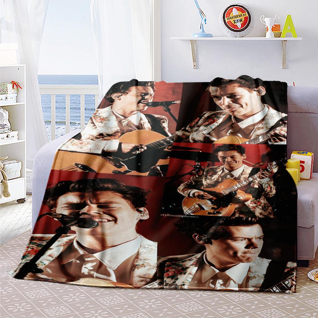 Harry Styles Morbida Coperta Confortevole Tutte le Stagioni Regalo Perfetto Divano Ufficio Riposo all'Aperto Coperta da Viaggio