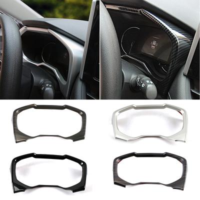 For Toyota Rav 4 Rav4 2019-2024 LHD RHD Peach Wood Color Dashboard Screen Frame Carbon Fiber Color Dashboard Decoration Trim