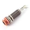 1Pc Brass Electric Guitar Bass Input/Output Mono Long Threaded Jack Socket