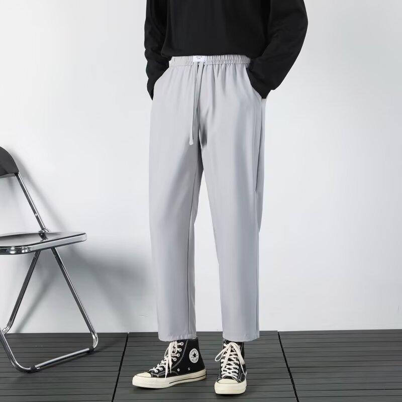 Casual small suit pants men's spring and autumn new loose sports long pants men's drooping straight pants