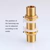 1~10pcs BSP 1/2" L:30~120mm Brass Full Hollow Threaded Tube Nipple DIY Lighting Accessories Lighting Base Connecting Accessories