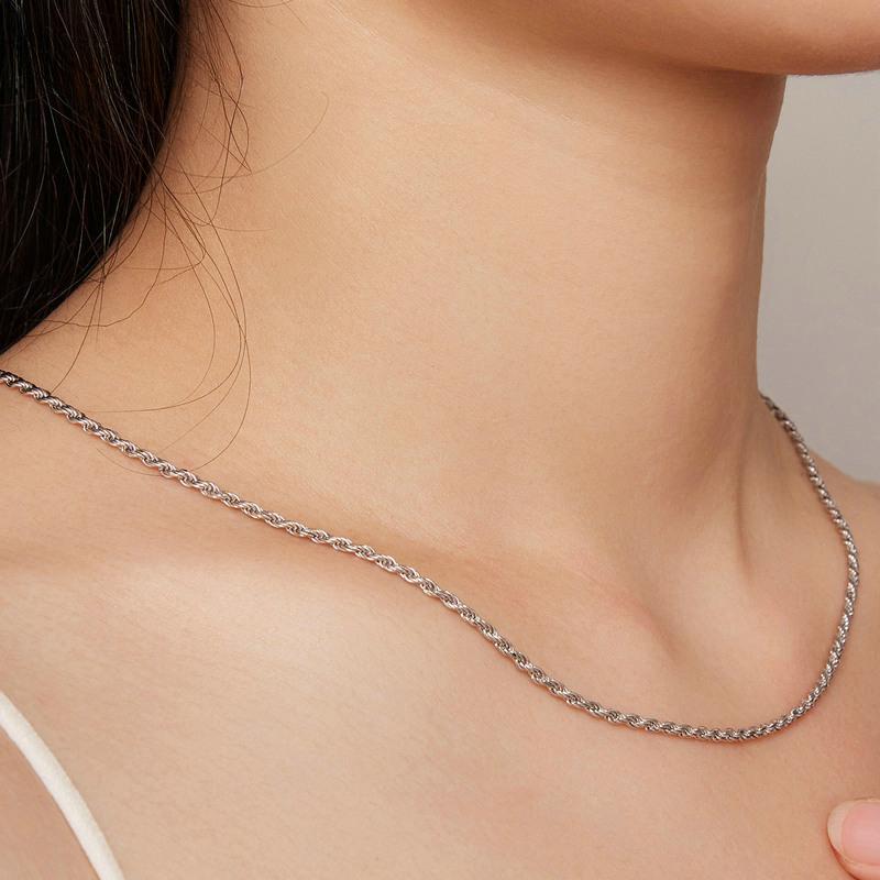 Collana Donna In Argento 925 Placcato Oro 24K Con Ciondolo 40cm, Portagioie Incluso