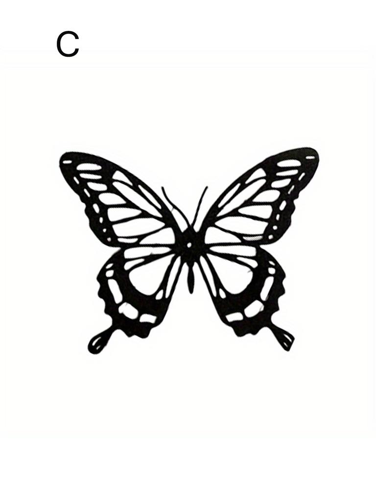 1pc metal butterfly hollow wall decorations creative home iron decorations iron butterfly hollow wall hangings motorcycle garage