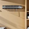 Heavy Duty Telescopic Pull Out Closet Rod Adjustable Slide Out Hanging Rail for Garments Trousers Scarves Handbags Space Saving