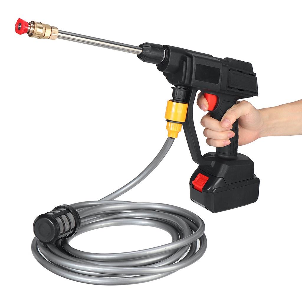 48VF 600W Cordless Car Washer Shower Gun High Pressure Electric Water Jet Sprayer Cleaner With 25000mAh Battery Garden