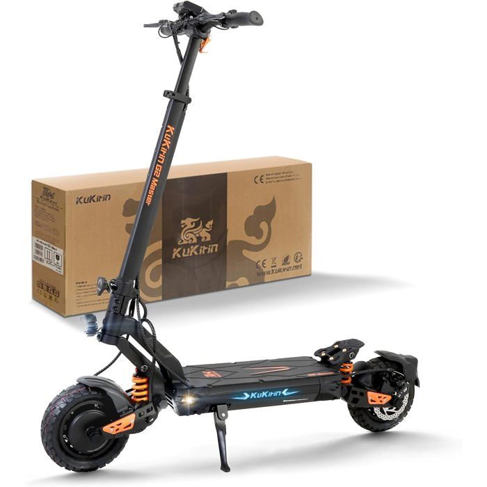 KuKirin G2 Master - Trottinette Électrique Pliable - Roues 10" - 60KM/H - Moteur 1000 W X 2 - Batterie 52V 20,8Ah - Autonomie 70 Km
