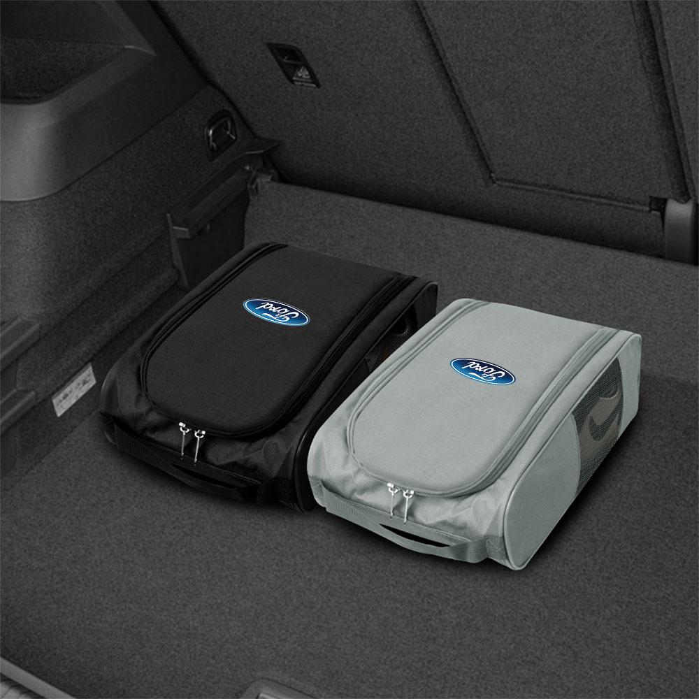 1pcs Car Emblem Sneaker Storage Bag Outdoor Shoes Storage Tools For Ford Ranger ST Focus Galaxy Mondeo Transit Tourneo Mustang