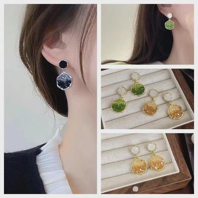 Elegante High-End Ohrringe mit Farbverlauf und gebrochenen Diamanten