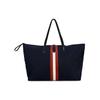 Classic Red And White Striped Business Casual Large Capacity Tote Bag Men Tote Bags Deep-Blue 6223251