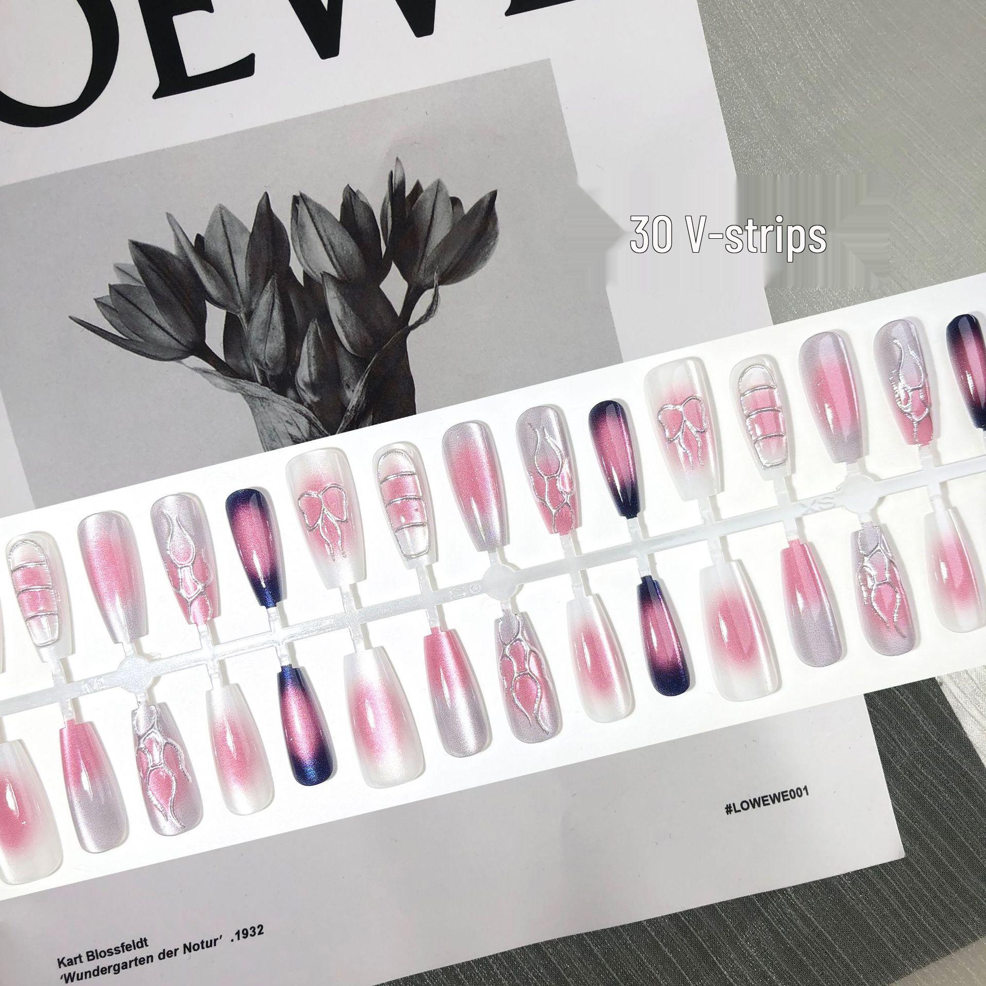 

Набор для ногтей Y2K Millennial Spicy Girl - Румяна Кошачий глаз Бант и Позолоченные патчи (30 штук)