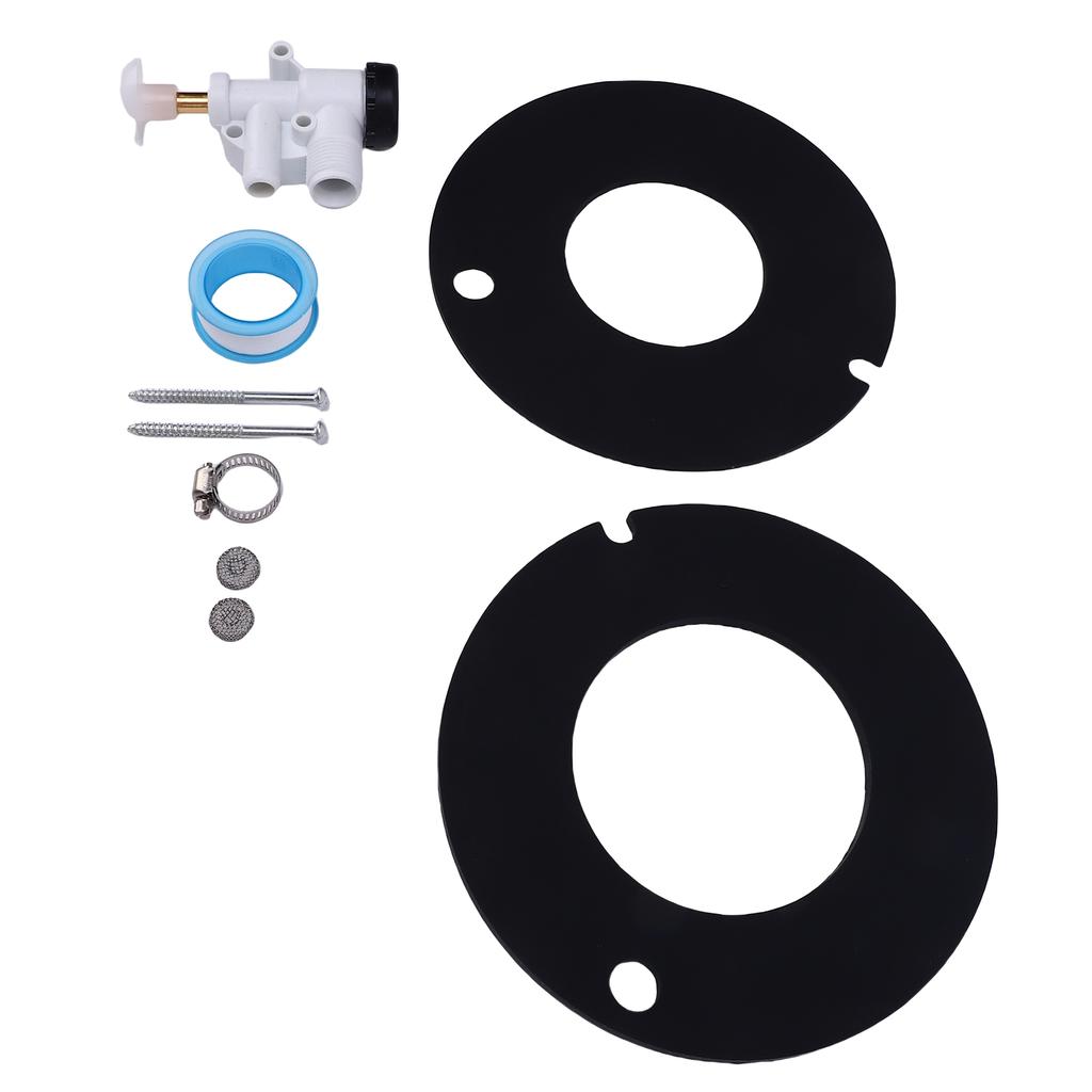 RV Water Valve Kit Toilet Water Valve Assembly 385314349 Toilets Flush Valve Replacement For Sealand Pedal Flush Toilets