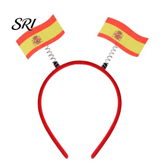 Photo Prop Headband Football for Women Men Soccer Cheering National Flag Eye-catching Party Headwear Hairband Game Day Accessories Sports Fans