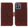 For Motorola Edge 50 5G Case PU Leather Mandala Imprinted Design Wallet Phone Cover