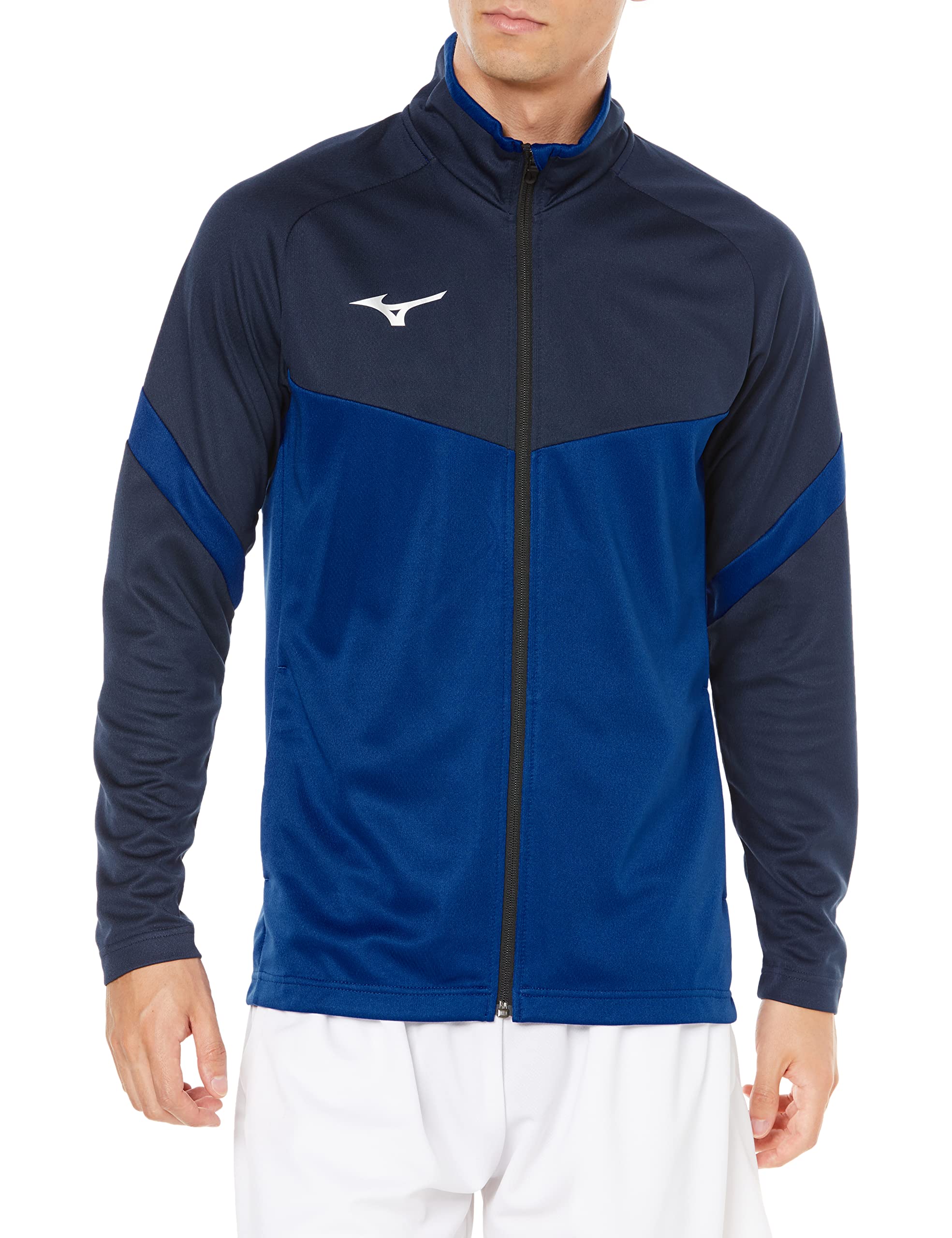 

Mizuno TEAM Line Soft Knit Training Surf Blue x Dress Size 2XL Jacket, 32MC1150, Navy,