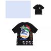 Mens Loose Fit Cotton Blend Short Sleeve T-Shirt With Cartoon Print Breathable Casual Tee Teens Adults