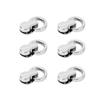 20Pcs Rivet D Shaped Metal 360 Degree Rotatable Versatile Rivet Tool for Leather Projects