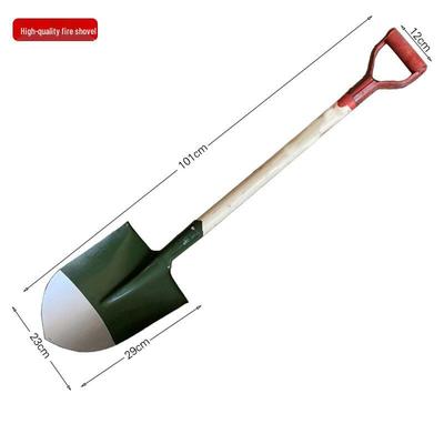 Jidi Zhiguang Red Handle Fire & Engineer's Shovel