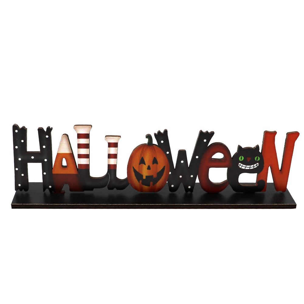 Party Table Decor Pendant Sign Backdrop Table Decoration Halloween Decoration Letters Ornaments