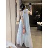 Women's Summer 2026 French Halter Neck Dress - Sweet, Age-Reducing, Long Fairy Skirt with Unique Design