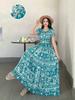 Off-Shoulder One-Neck Cotton Silk Dress Children's Summer Dress Bohemian Island Vacation Dress Travel Beach Dress