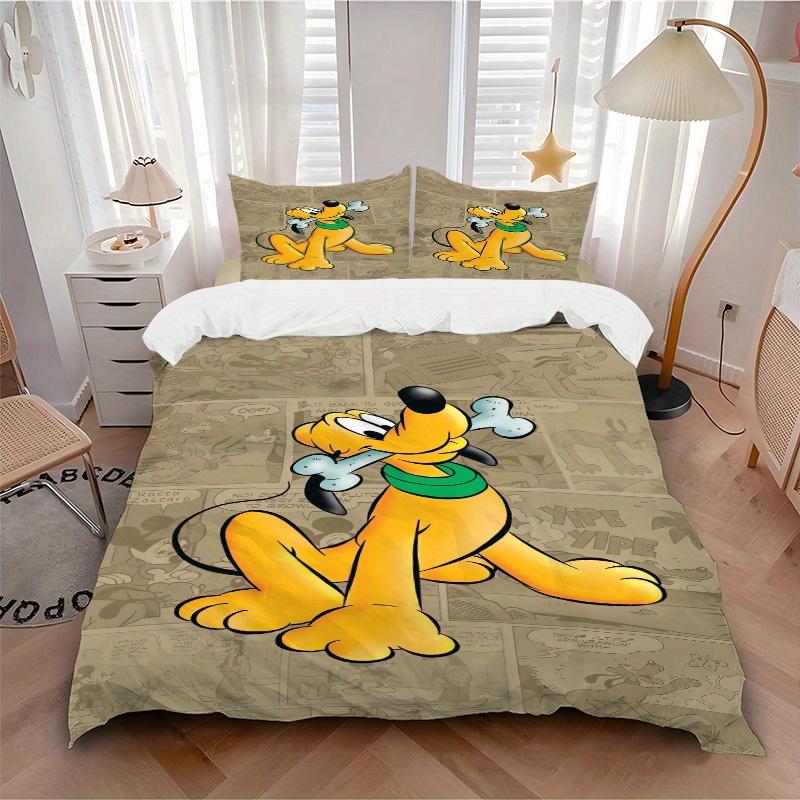 

3pcs set Pluto, Bone, Comic print bedding quilt cover, soft and comfortable quilt cover suitable for bedroom and guest room30 135x200cm