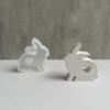 Easter Series Cute Rabbit Candle Silicone Mold Gypsum Car Mounted Incense Expanding Gypsum Decoration Mold Easter Aromatherapy Candle Mold