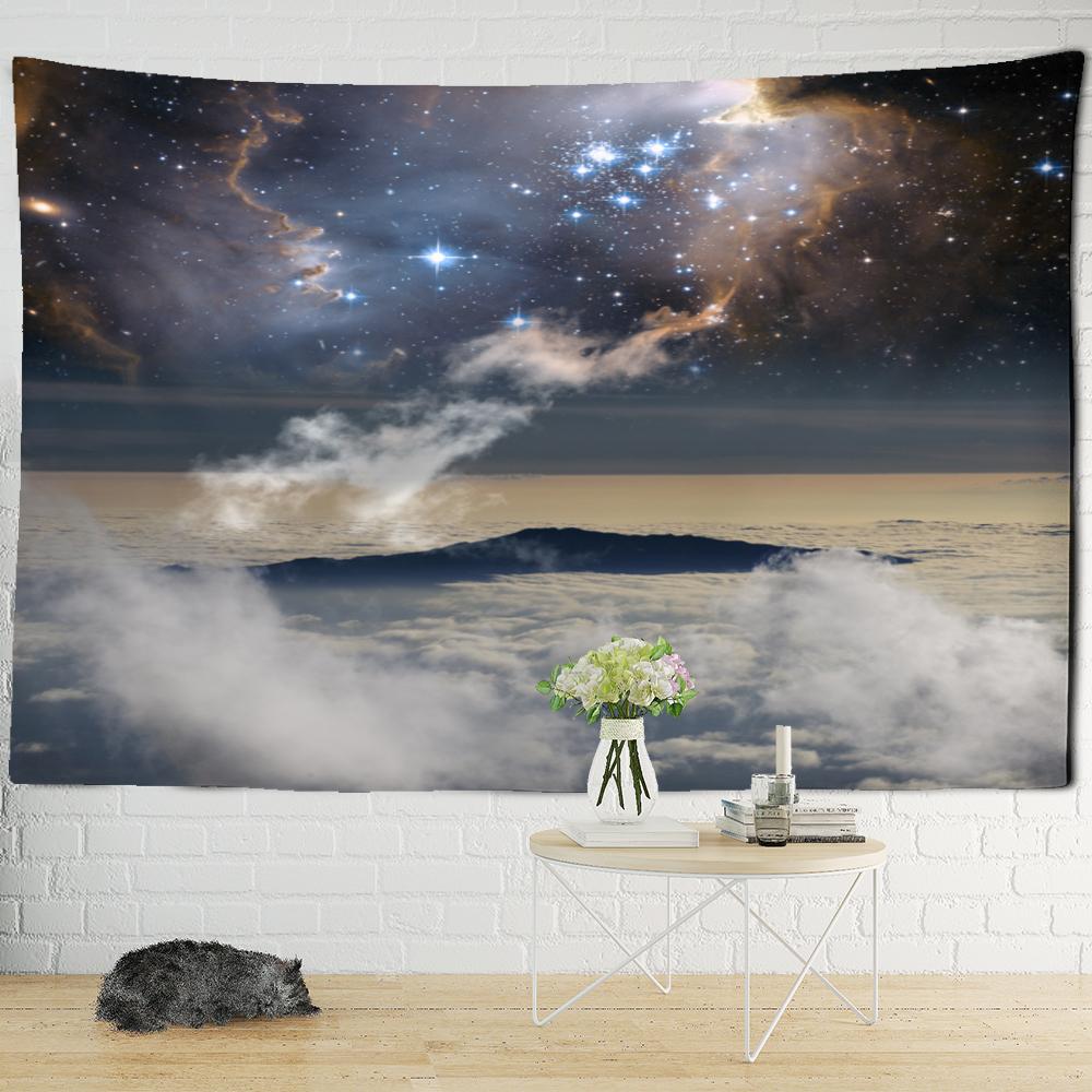 Science Fiction Oil Painting Tapestry Wall Hanging Bohemian Cartoon Hippie Psychedelic Carpet Art Room Home Decor