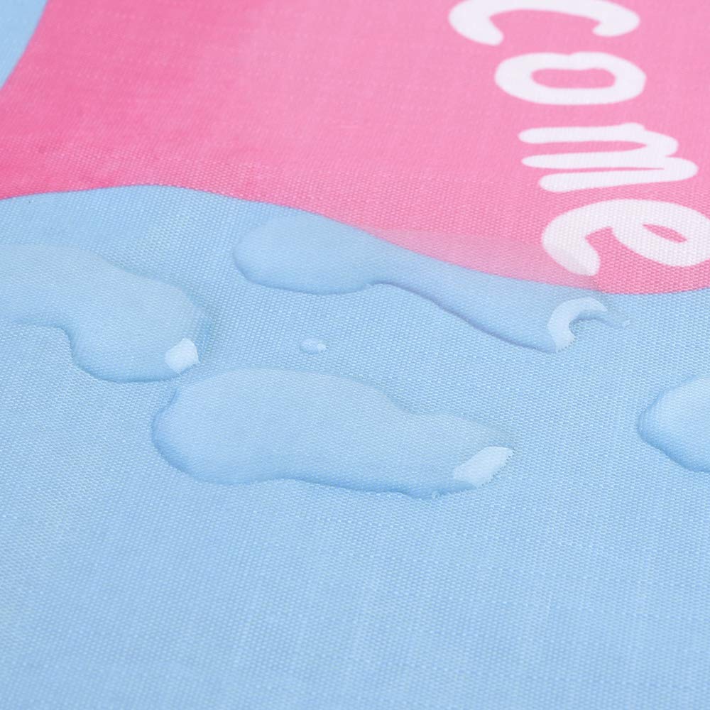 Winthome Dining Spill Prevention Table Drawing Washable X Gray and Mat, Mat, Anti-Slip, Water-Repellent, Mat, Mat, Waterproof, (110cm 110cm, (Clouds