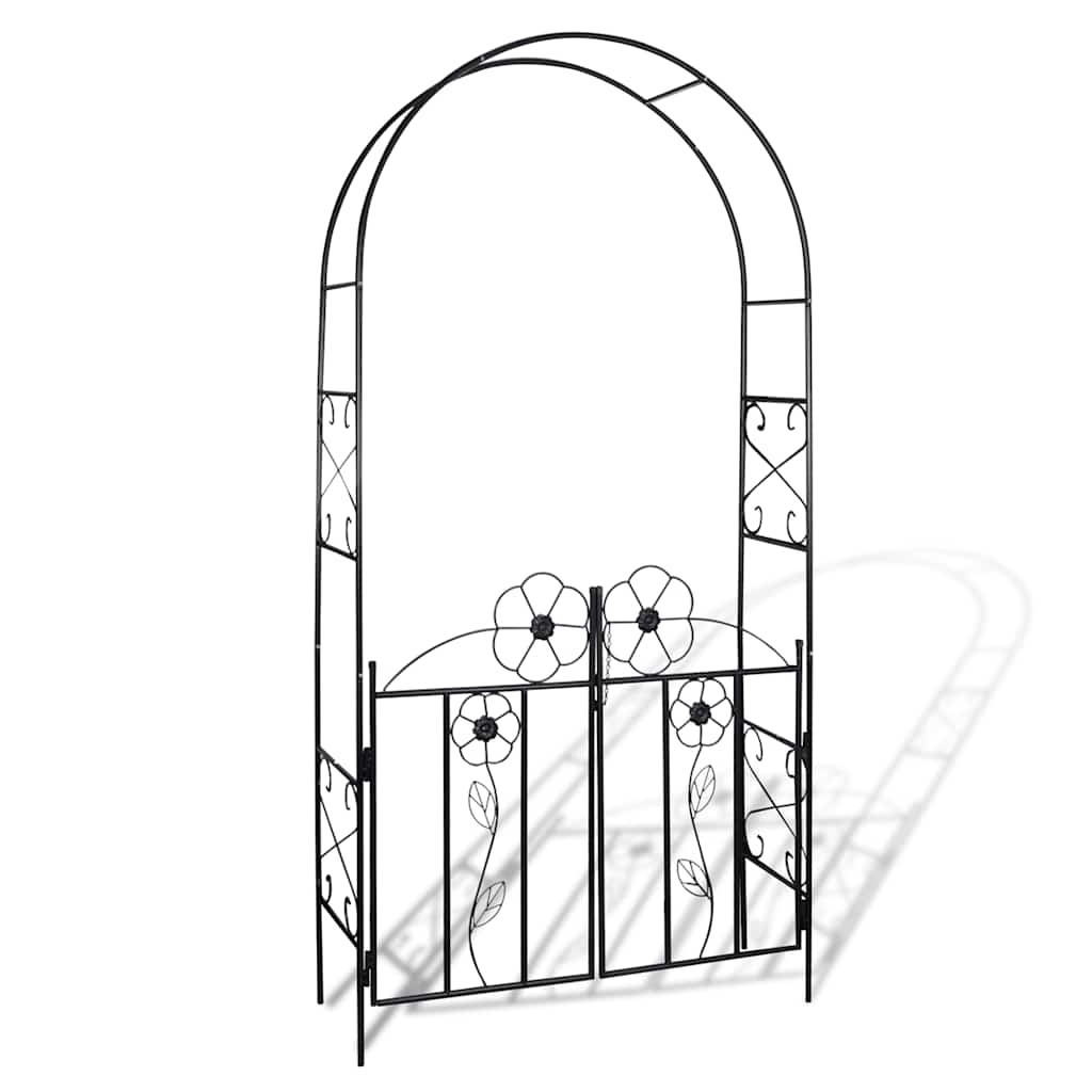 Gartenbogen / Gartentor mit Rosenrankgitter Kletterpflanzen Gitter Rosen Säule Spalier Pergola
