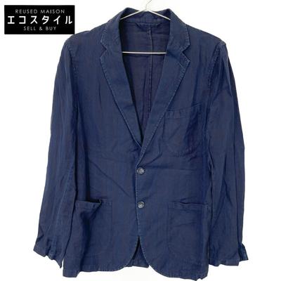 GIANNETTO Indigo Striped Shirt Jacket Jacket 46 NavyUsed