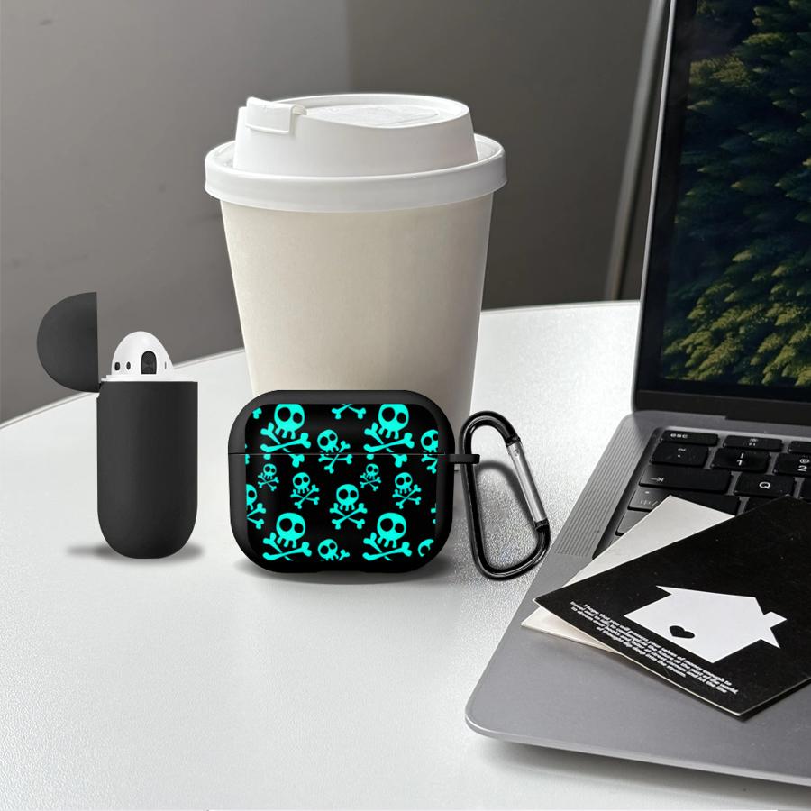 Case For Airpods 3 Pro3 2 Pro Pro2 4 1 Earphone Cases Cover Terrifying Skull Head