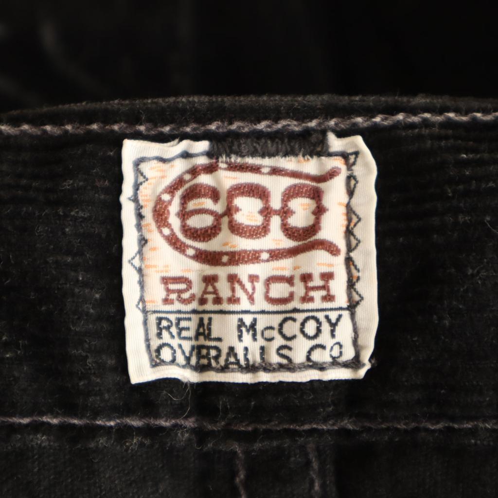 REAL McCOY 600R-415Z Corduroy pants W31 black Men's Used
