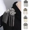 1Pc Comfortable Performance Diamond Chain Stage Tassel Shoulder Dress Lightweight Visual Effects Polyester Decoration
